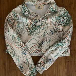 Fashion Brand Company scribble crop top